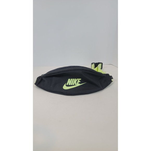 Nike Other - Nike Heritage Hip Pack Waist Bag Black Volt Green Adjustable Strap BA5750-015